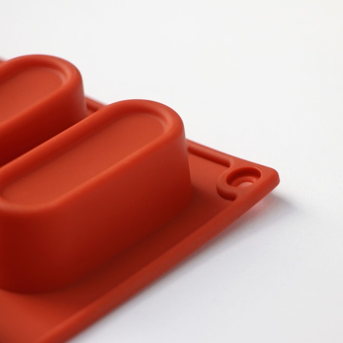 Форма для выпечки Доляна «Сладости.Эклер», силикон, 29×17×2 см (5,8×2,3×2 см), 20 ячеек, цвет коричневый Форма для выпечки Доляна «Сладости.Эклер», силикон, 29×17×2 см (5,8×2,3×2 см), 20 ячеек, цвет коричневый