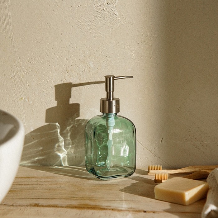Дозатор для мыла SL Home, стекло, 8×8×18 см Дозатор для мыла SL Home, стекло, 8×8×18 см