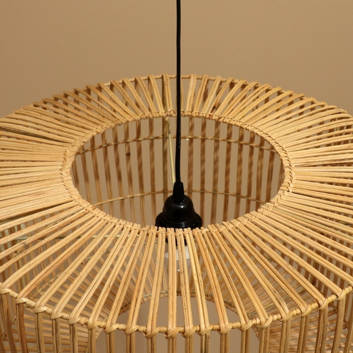 Светильник потолочный из ротанга Светильник потолочный из ротанга "Бима" 1х120Вт, Е27, 50х50х32 см