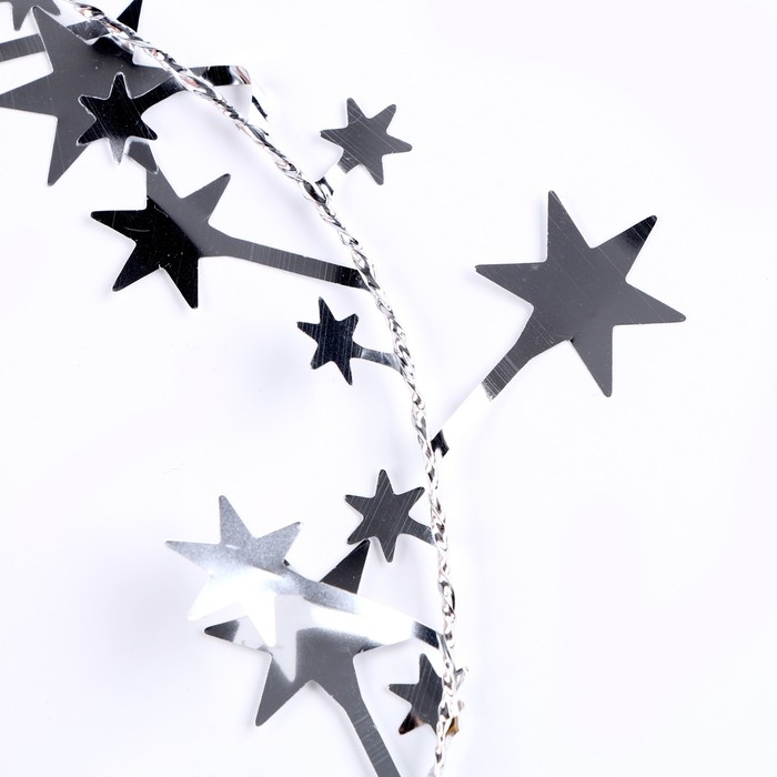 Новый год! Проволока для поделок и декора «Звёздочка» длина — 5 метров, цвет серебряный