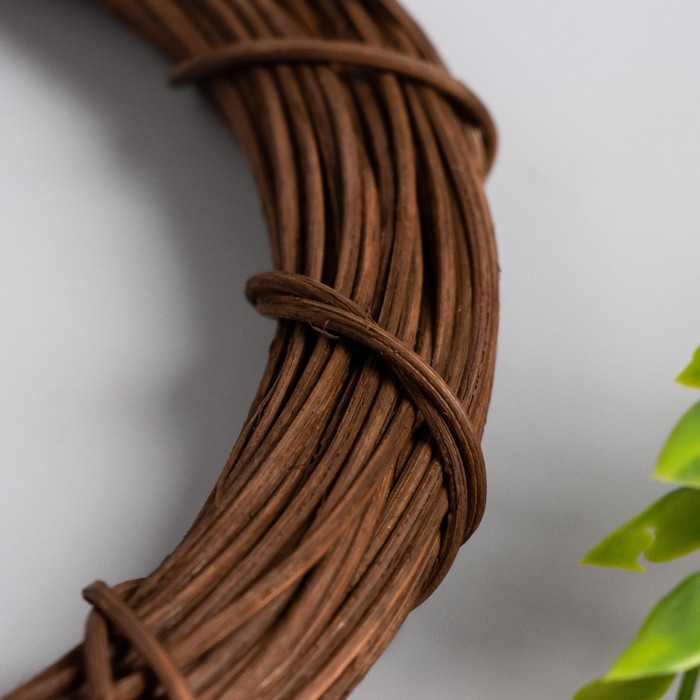 Кольцо ротанг для изготовления ловца снов Кольцо ротанг для изготовления ловца снов "Тёмно-коричневый" d=20 см
