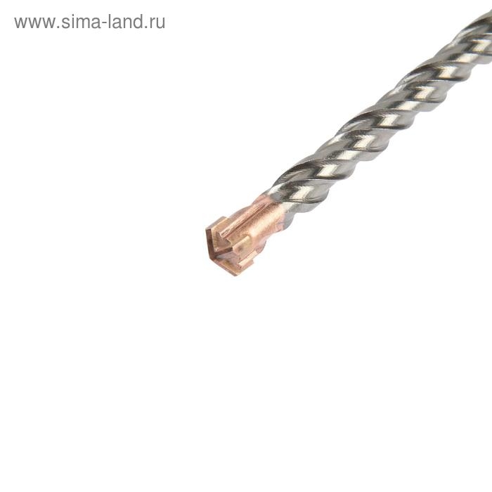 Бур по бетону ТУНДРА, крестовый наконечник, двойная спираль, SDS-plus, 10 х 210 мм Бур по бетону ТУНДРА, крестовый наконечник, двойная спираль, SDS-plus, 10 х 210 мм