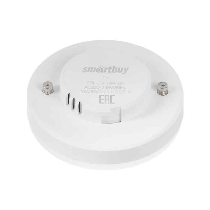 Лампа светодиодная Smartbuy Tablet, GX53, 10 Вт, 6000 К, матовое стекло, холодный белый свет Лампа светодиодная Smartbuy Tablet, GX53, 10 Вт, 6000 К, матовое стекло, холодный белый свет