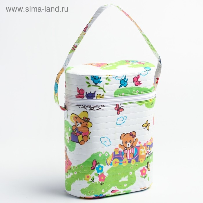 Термосумка - контейнер для классических бутылок (пластик), цвет МИКС Термосумка - контейнер для классических бутылок (пластик), цвет МИКС