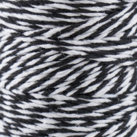Пряжа 100% целлюлоза "Softino Raffia Color Melange" кручёная, чёрная 100м ±2м 87 гр
