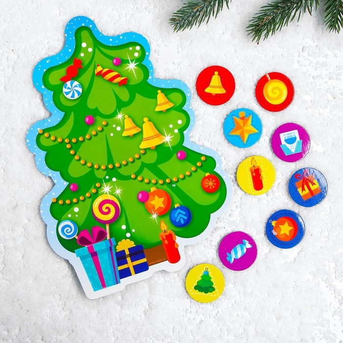 Магнитная новогодняя ёлка «Новый год! Сортер» Магнитная новогодняя ёлка «Новый год! Сортер»