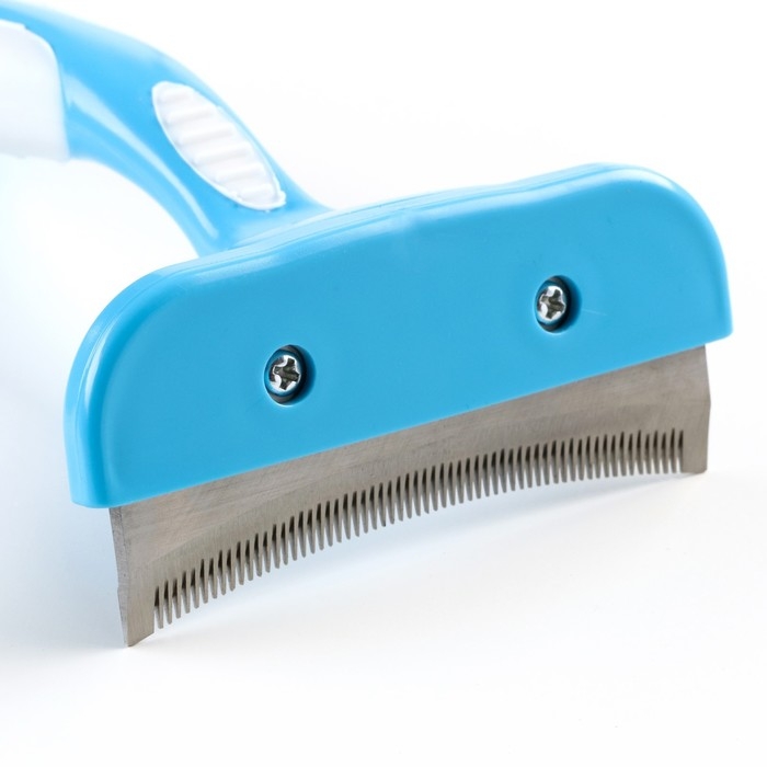 Дешеддер большой, лезвие шириной 10 см, голубой Дешеддер большой, лезвие шириной 10 см, голубой