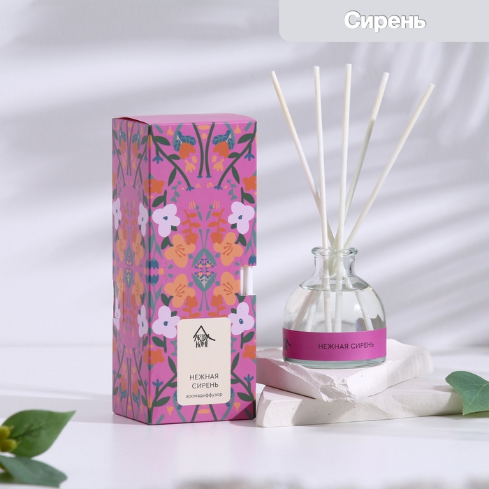 Диффузор ароматический Диффузор ароматический "Весна", 50 мл, нежная сирень
