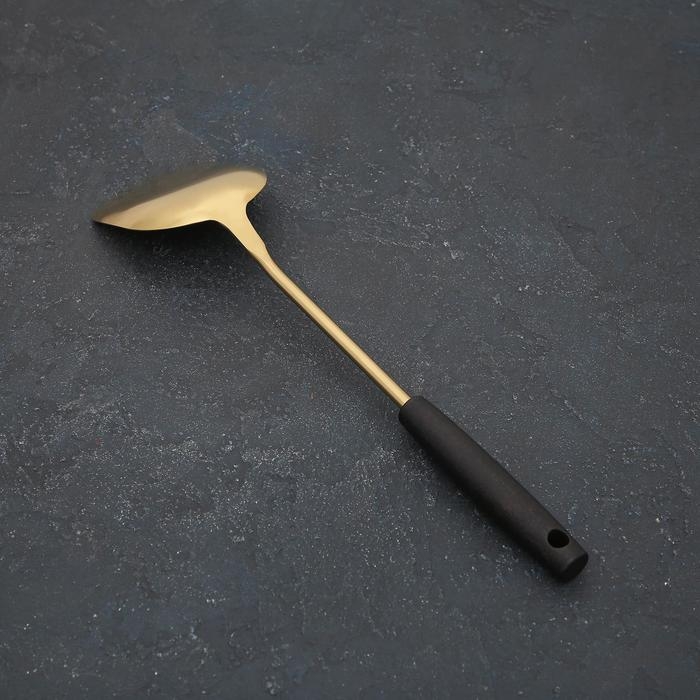 Лопатка из нержавеющей стали «Прайм», длина 37,5 см, цвет металла золотой Лопатка из нержавеющей стали «Прайм», длина 37,5 см, цвет металла золотой