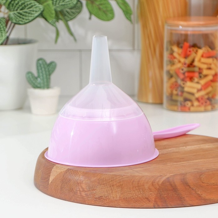 Воронка-сито пластиковая «Комбо», 28×15×15,3 см, цвет сиреневый Воронка-сито пластиковая «Комбо», 28×15×15,3 см, цвет сиреневый