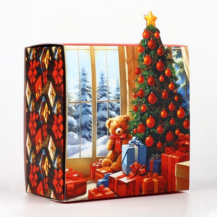 Коробка подарочная новогодняя складная «Сказочного Нового года», 15 х 15 х 8 см, Новый год