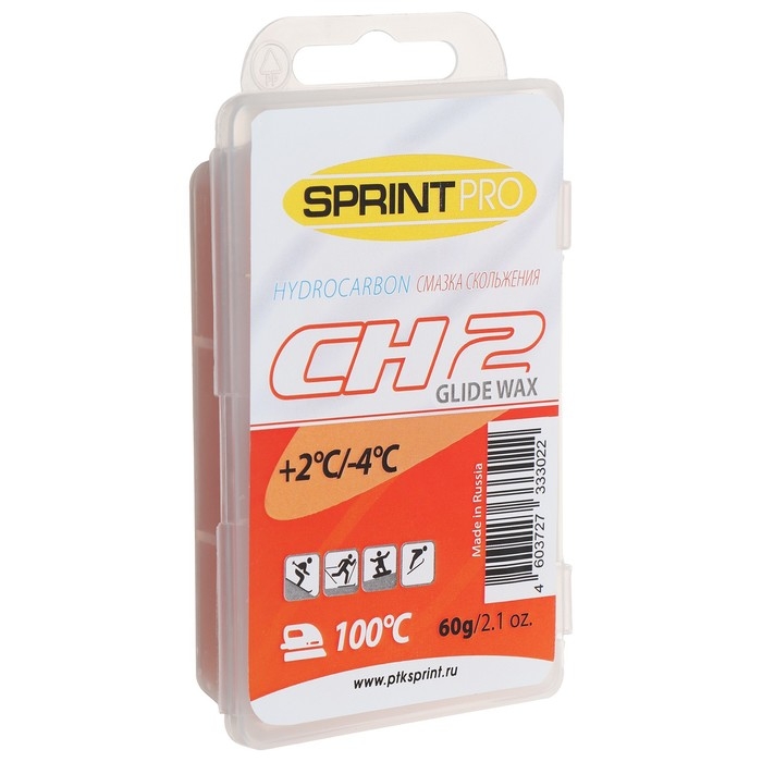 Мази скольжения SPRINT PRO, CH2 Red, (от +2 до -4°C), 60 г Мази скольжения SPRINT PRO, CH2 Red, (от +2 до -4°C), 60 г