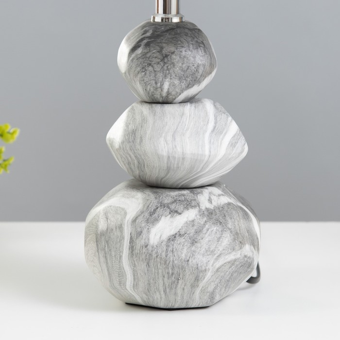 Настольная лампа Настольная лампа "Андри" E14 40Вт серый 23х23х39 см RISALUX