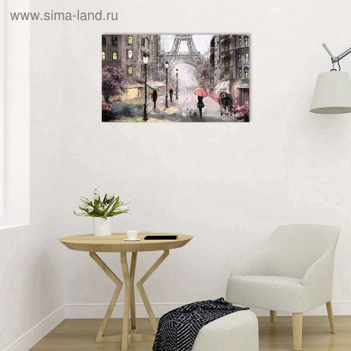 Картина на холсте Картина на холсте "Воспоминания Парижа" 60*100 см