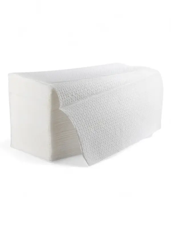 Полотенца бумажные, V-сложения, 23&times;20 см, 25 г/м&sup2;, 200 шт., белые