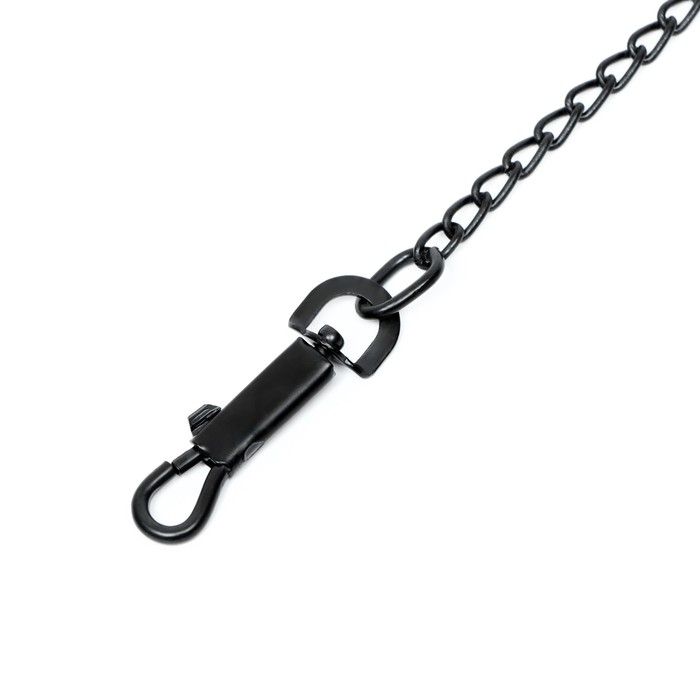 Поводок металлический, 120 см х 3 мм, черный Поводок металлический, 120 см х 3 мм, черный