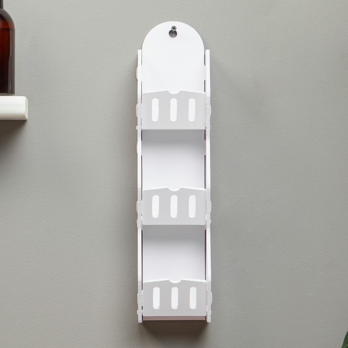 Полка для ванной комнаты 11 х 9 х 43 см, пластик Полка для ванной комнаты 11 х 9 х 43 см, пластик
