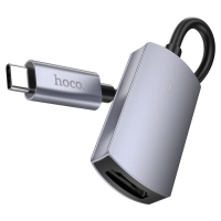 Адаптер Hoco UA20, Type-C - HDMI, 11,5 см, серый