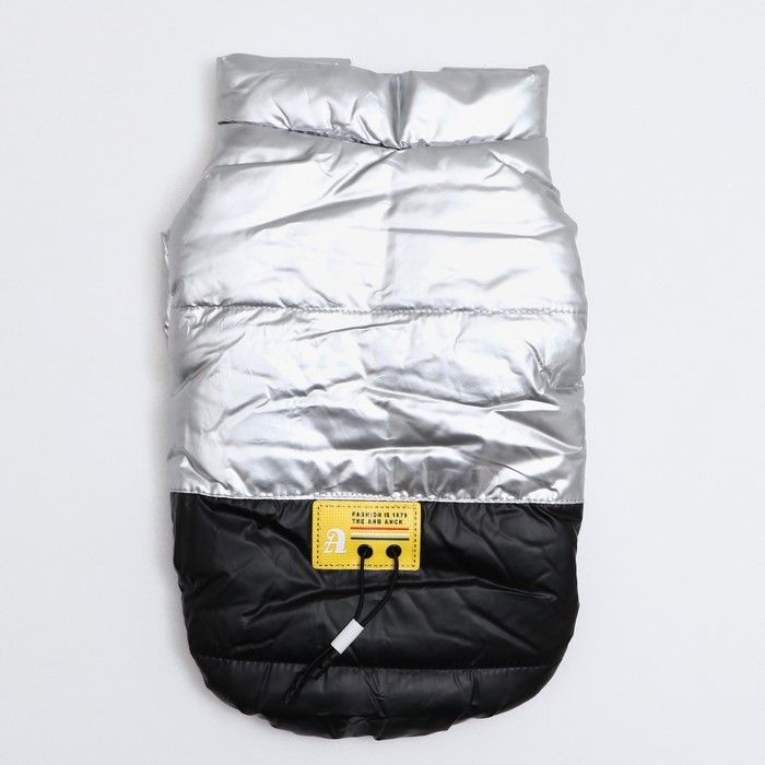 Куртка для собак  Куртка для собак "Космонавт", размер 10, чёрно-серебистая (ДС 25, ОШ 30, ОГ 38 см)