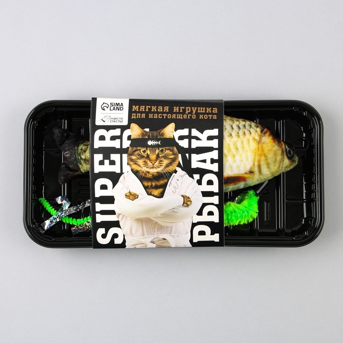 Мягкая игрушка для кошки «SUPER РЫБАК» Мягкая игрушка для кошки «SUPER РЫБАК»