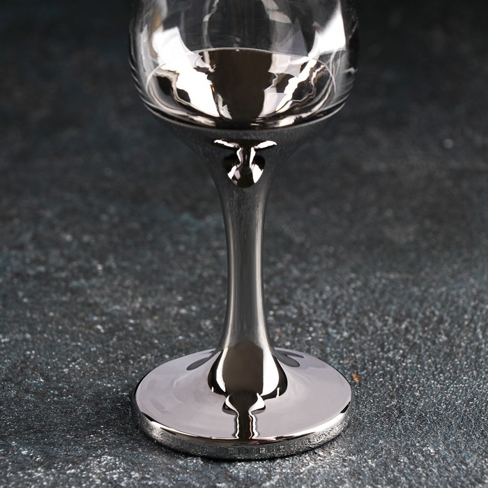 Набор рюмок «Поло», 55 мл, 6 шт, цвет серебряный Набор рюмок «Поло», 55 мл, 6 шт, цвет серебряный