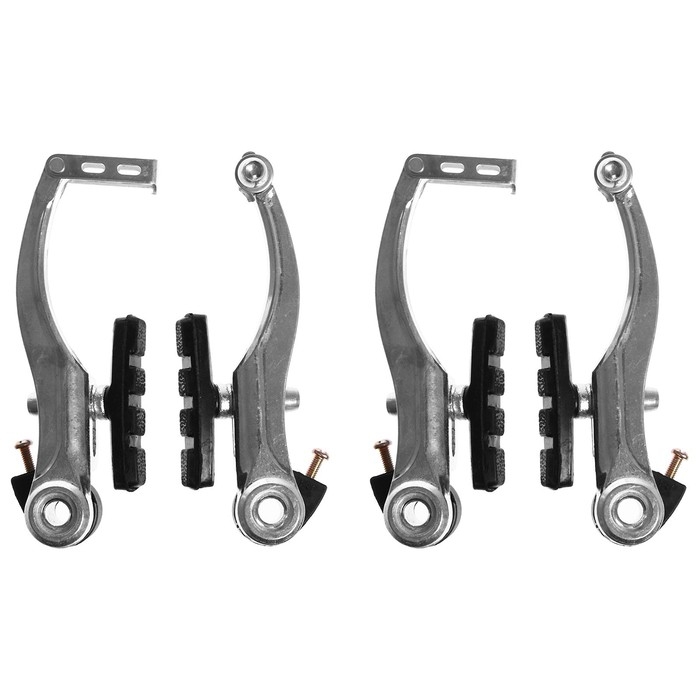 Комплект тормозов Dream Bike, V-brake, алюминий, рамки 110 мм, колодки 60 мм, цвет серебристый Комплект тормозов Dream Bike, V-brake, алюминий, рамки 110 мм, колодки 60 мм, цвет серебристый