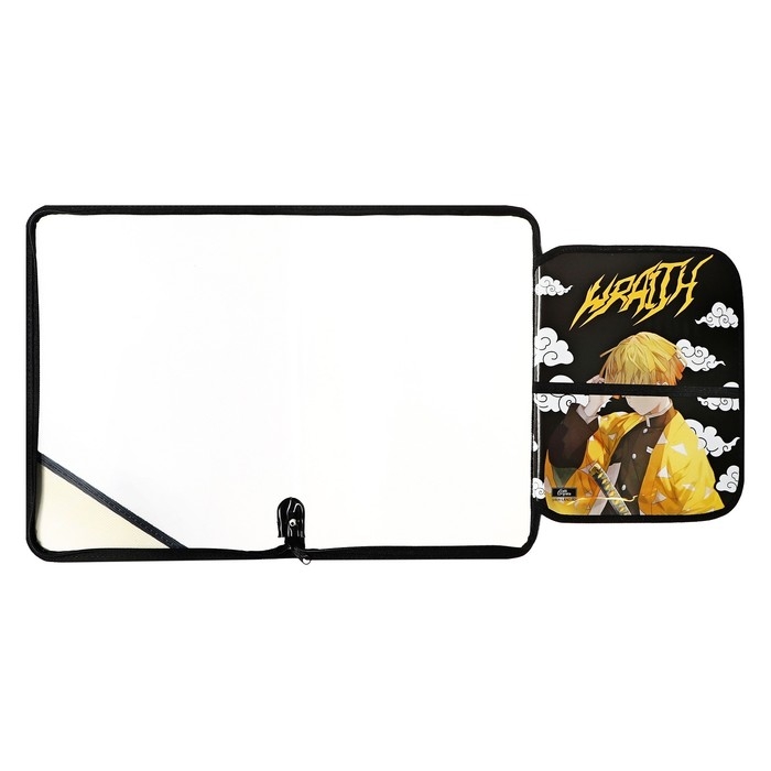 Папка для труда А4, 325 х 230 х 25 мм, молния вокруг, откидная планка, пластиковая, ПТР-1, Calligrata  Папка для труда А4, 325 х 230 х 25 мм, молния вокруг, откидная планка, пластиковая, ПТР-1, Calligrata "Аниме клинок"