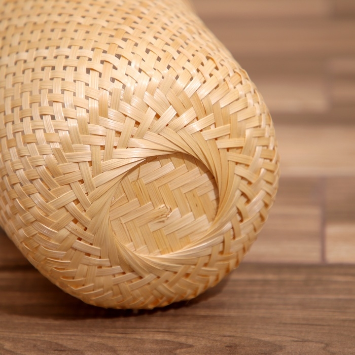Корзинка плетёная, из бамбука 22х22х25 см Корзинка плетёная, из бамбука 22х22х25 см