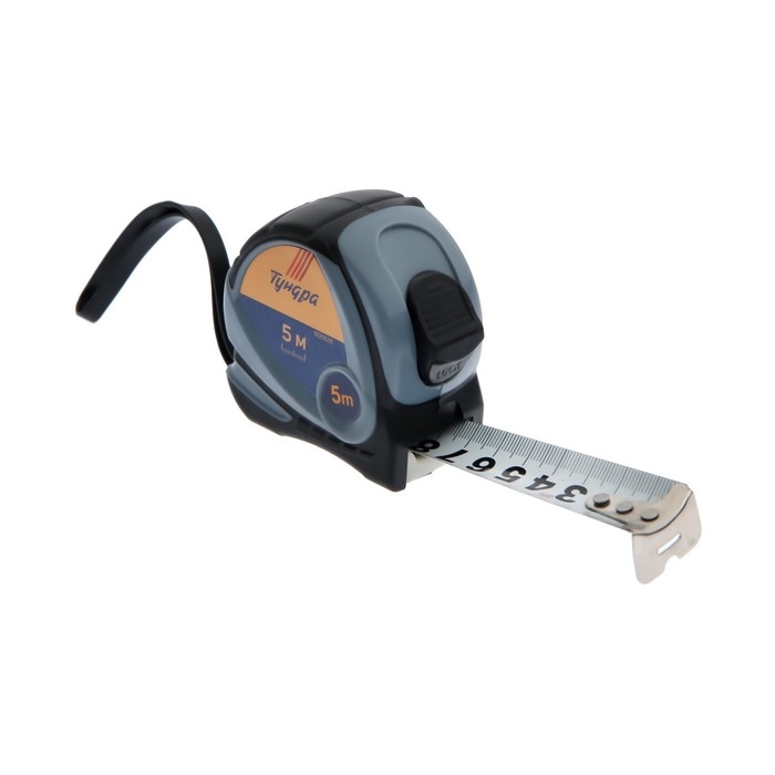 Рулетка ТУНДРА, двухкомпонентный корпус, 5 м х 25 мм Рулетка ТУНДРА, двухкомпонентный корпус, 5 м х 25 мм
