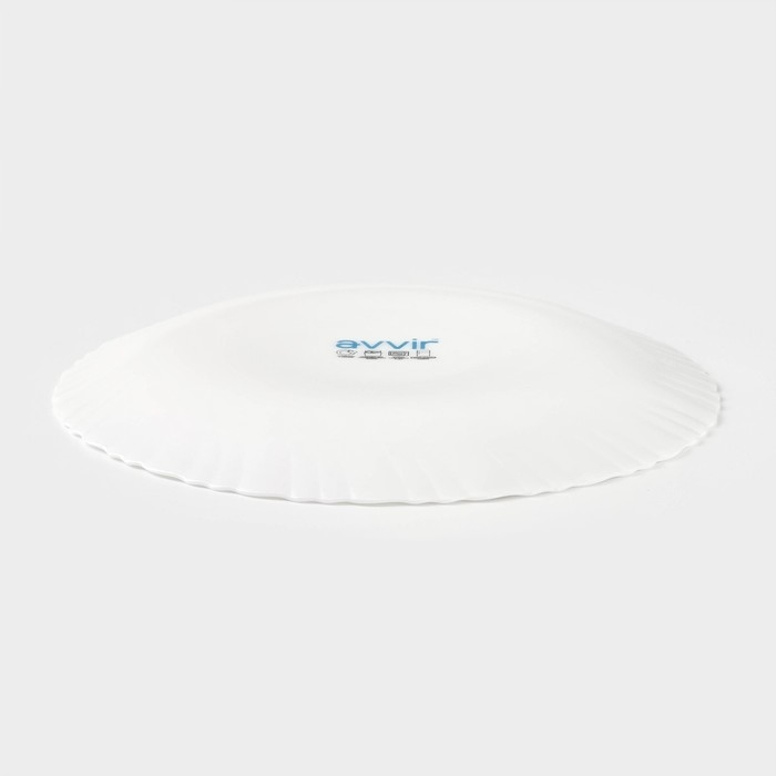 Тарелка обеденная Avvir «Юкка», d=23 см, стеклокерамика, цвет белый Тарелка обеденная Avvir «Юкка», d=23 см, стеклокерамика, цвет белый