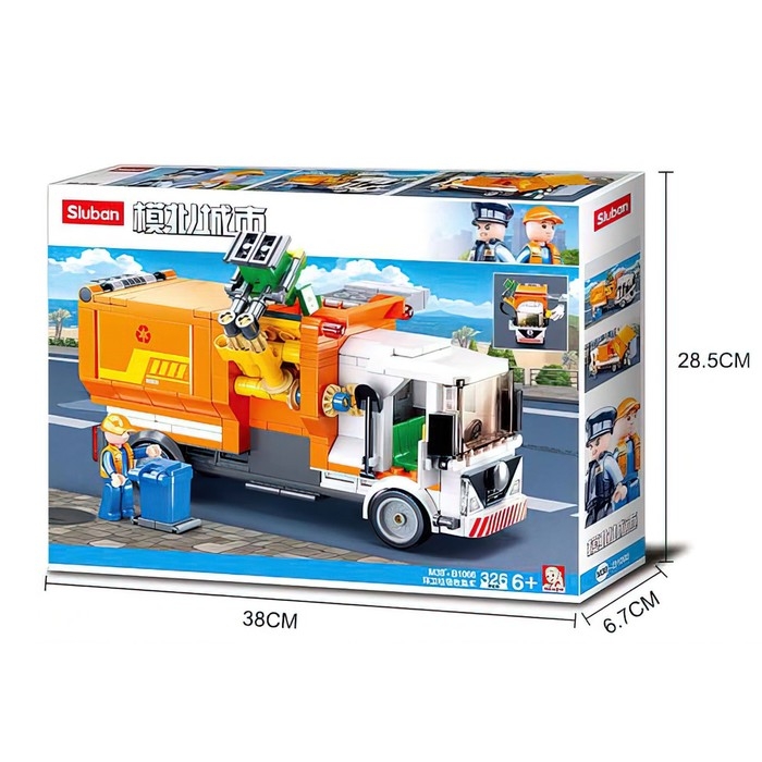 Конструктор Город &laquo;Мусоровоз с боковой загрузкой&raquo;, 326 деталей