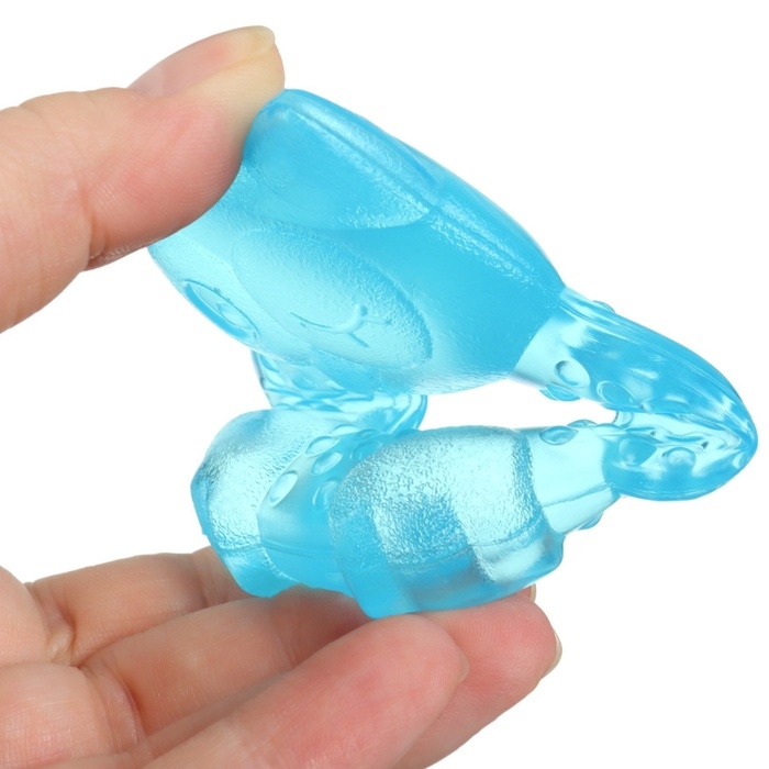 Прорезыватель охлаждающий с водой «Совушка», цвет голубой, Крошка Я