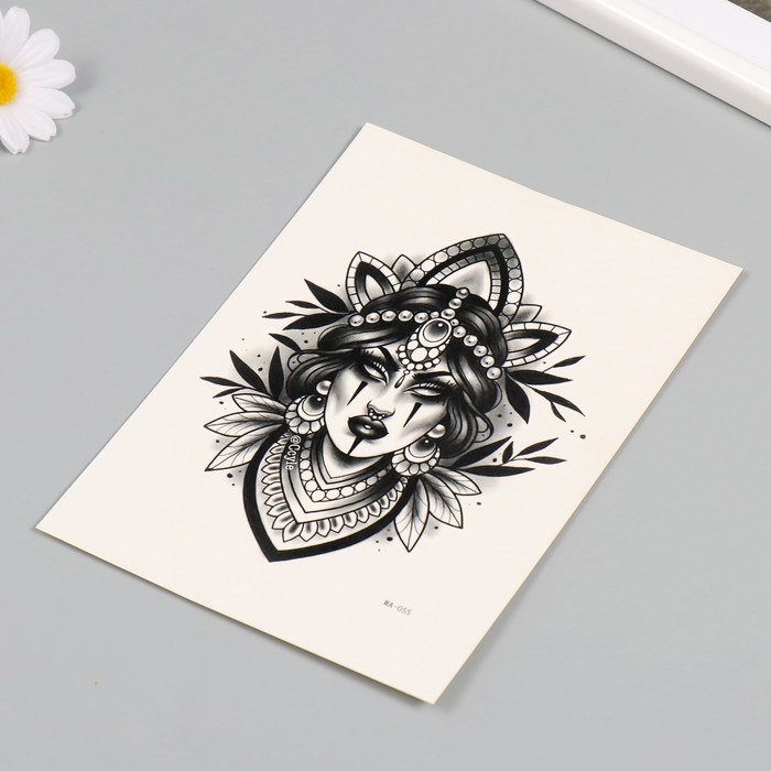 Татуировка на тело цветная Татуировка на тело цветная "Пустота внутри" 26,1х14,6 см