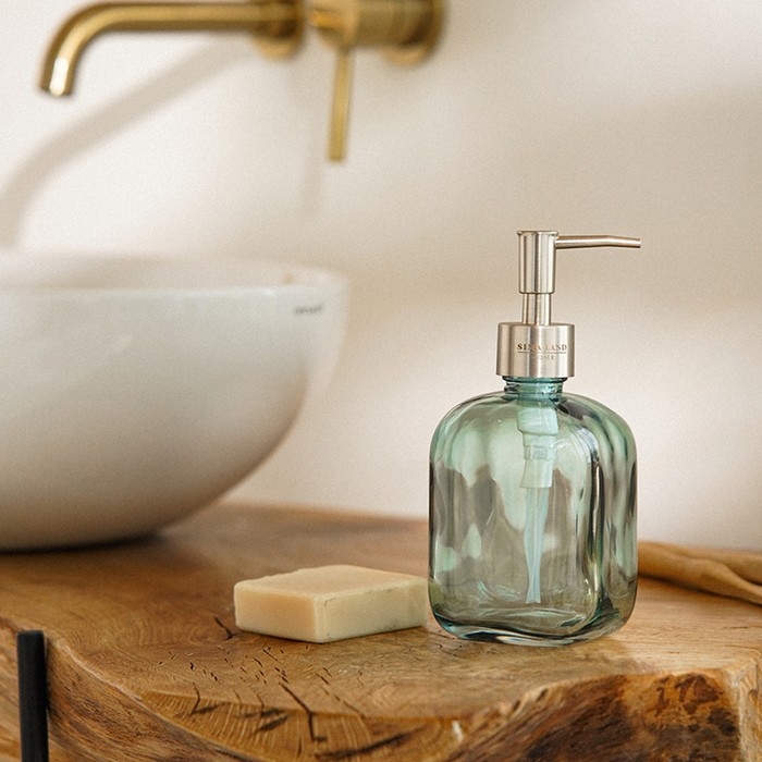 Дозатор для мыла SL Home, стекло, 8×8×18 см Дозатор для мыла SL Home, стекло, 8×8×18 см