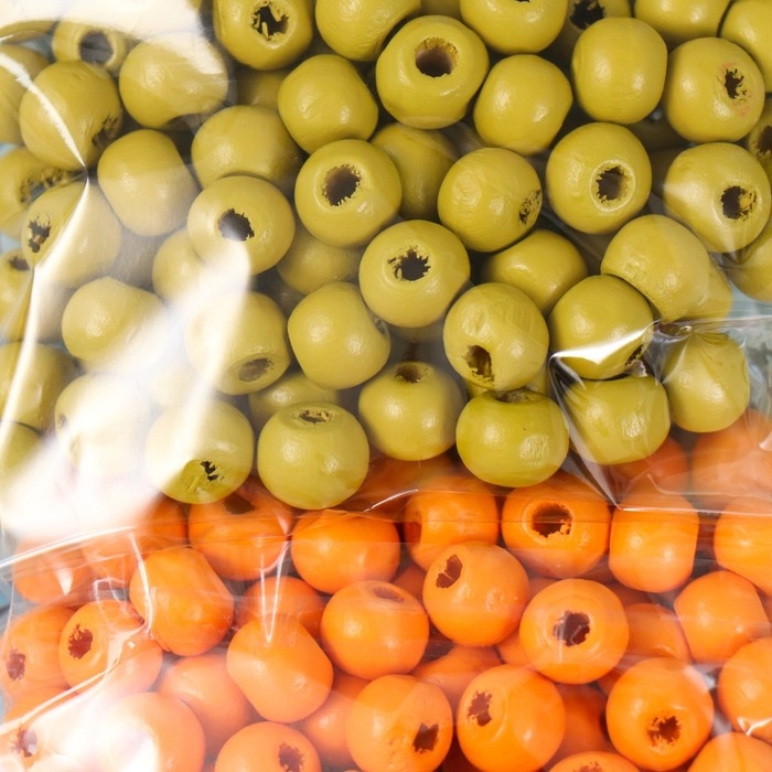 Набор бусины для творчества дерево Набор бусины для творчества дерево "Горчица" d-0,8 см, 4 цвета х 15 гр