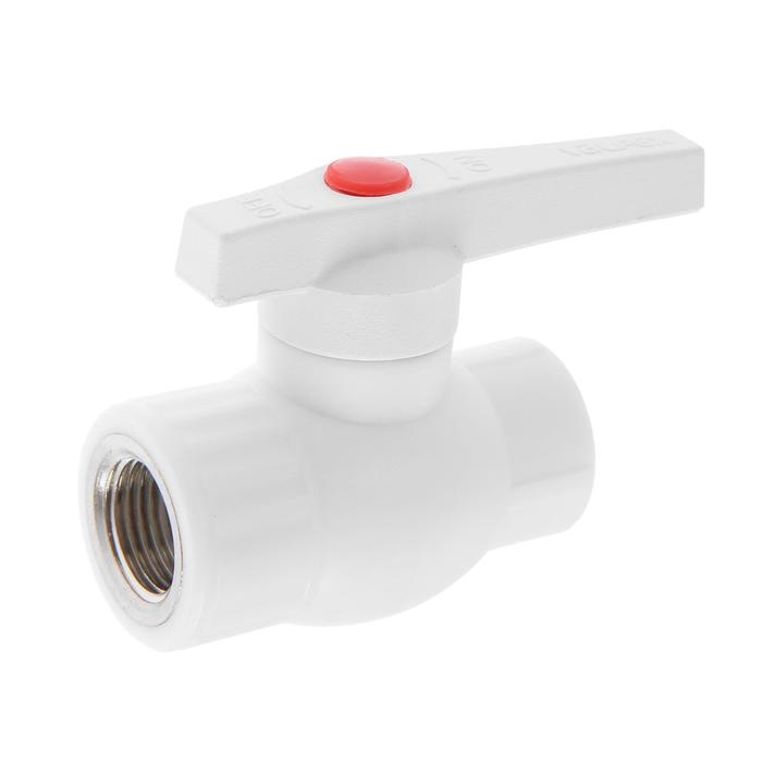 Кран шаровой VALFEX, d=20 х 1/2 Кран шаровой VALFEX, d=20 х 1/2", внутренняя резьба, комбинированный, полипропиленовый