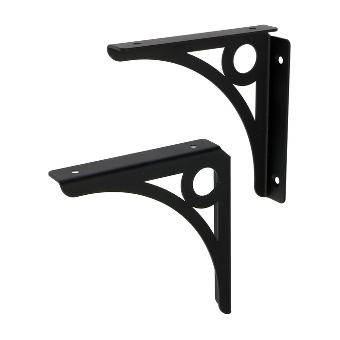 Кронштейн DECOR, 145х145, 2 шт, цвет черный Кронштейн DECOR, 145х145, 2 шт, цвет черный