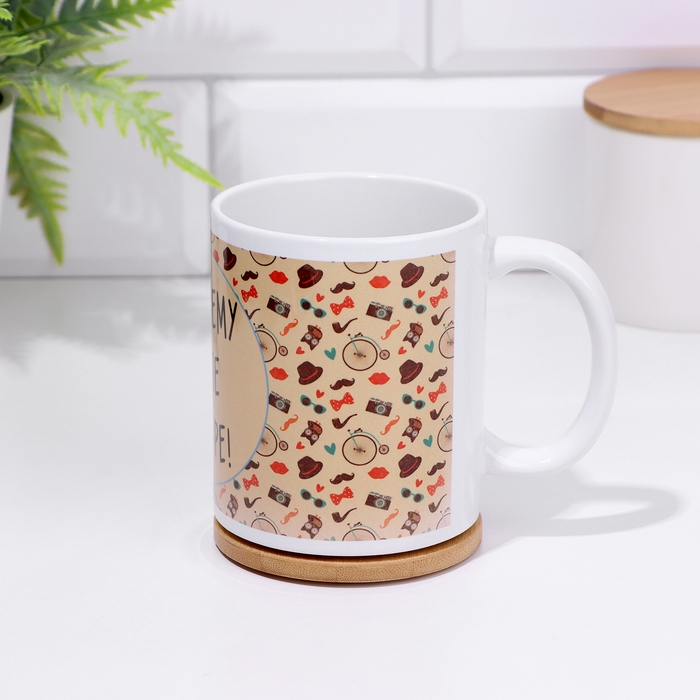 Кружка сублимация Кружка сублимация "Лучшему папе в мире", с нанесением