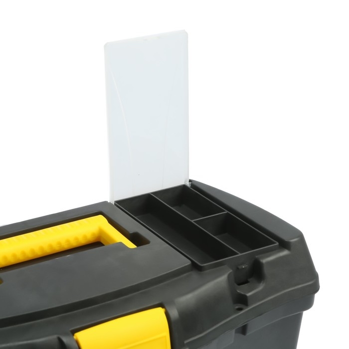 Ящик для инструмента ТУНДРА, 16 Ящик для инструмента ТУНДРА, 16", 410 х 220 х 190 мм, пластиковый, два органайзера