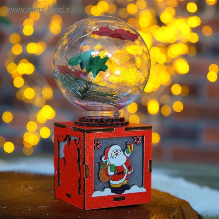 Декор с подсветкой Декор с подсветкой "Новогодний шар" 7,5×7,5×14 см