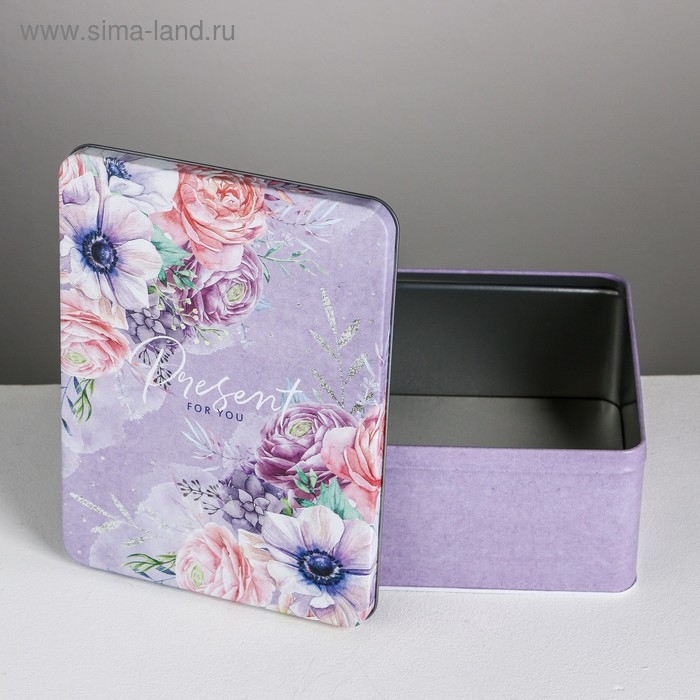 Набор подарочных жестяных коробок «Just for you», 26 х 18,5 х 9 см Набор подарочных жестяных коробок «Just for you», 26 х 18,5 х 9 см