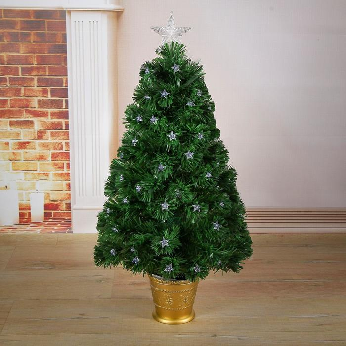 Ёлка фиброоптическая Ёлка фиброоптическая "Звезда" 90 см 80 веток
