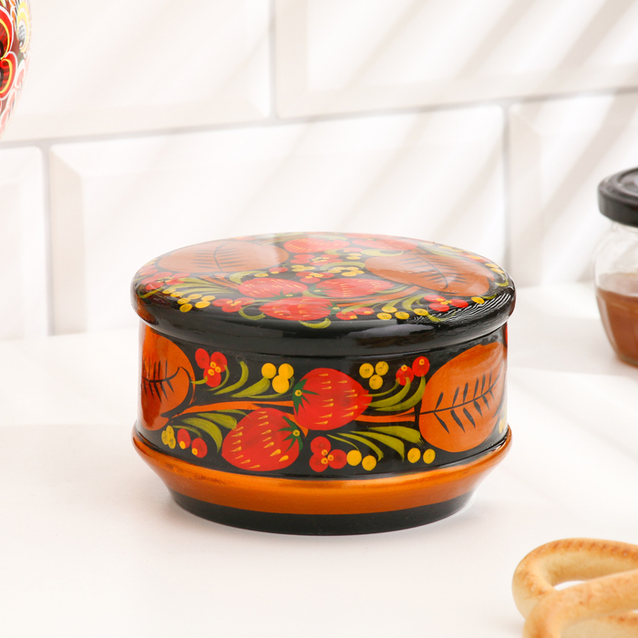 Коробка &laquo;Ягодка&raquo;, большая, 13&times;7 см, хохлома