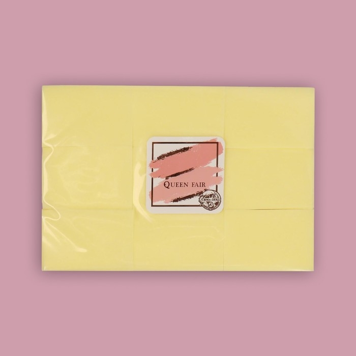 Салфетки для маникюра, безворсовые, плотные, 560 шт, 6 × 4 см, цвет жёлтый Салфетки для маникюра, безворсовые, плотные, 560 шт, 6 × 4 см, цвет жёлтый