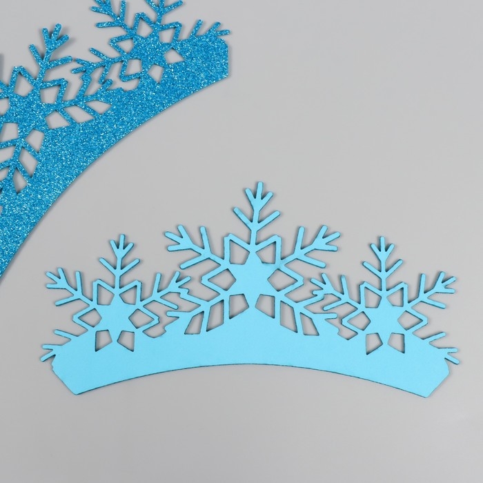 Заготовка для творчества Заготовка для творчества "Корона", цвет голубой, 18 см (набор 2 шт)