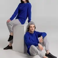 Свитшот унисекс BNC Inspire (Organic), ярко-синий, размер XS