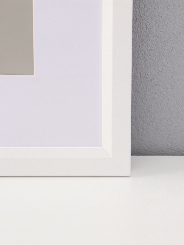 Фоторамка МДФ Фоторамка МДФ "Anna" 30х40 см, с паспарту (21х30 см), белый (пластиковый экран)