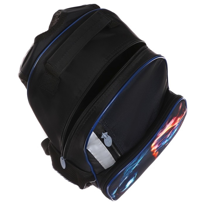 Рюкзак школьный, 37 х 26 х 13 см, эргономичная спинка, Calligrata ОРТ "Тачка в огне"