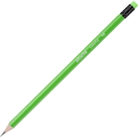 Карандаш чернографитный Attache Colorful! HB заточ.,с ласт.