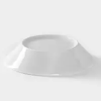 Блюдце Добрушский завод &laquo;Бельё&raquo;, d=14 см, фарфор, белое